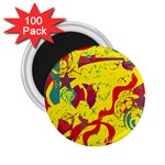 Yellow confusion 2.25  Magnets (100 pack)  Front