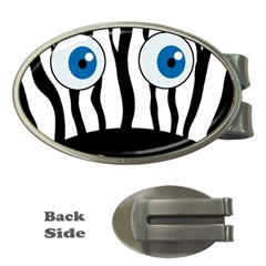 Blue Eye Zebra Money Clips (oval) 