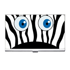 Blue Eye Zebra Business Card Holders by Valentinaart