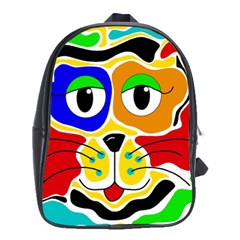 Colorful cat School Bags (XL) 
