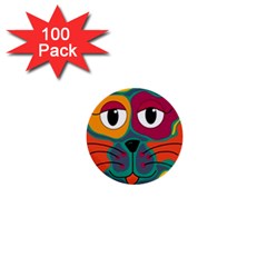 Colorful Cat 2  1  Mini Buttons (100 Pack)  by Valentinaart