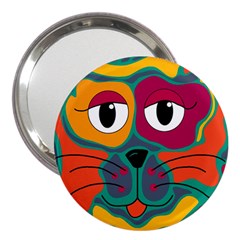 Colorful Cat 2  3  Handbag Mirrors by Valentinaart