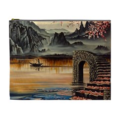 Japanese Lake Of Tranquility Cosmetic Bag (xl) by ArtByThree