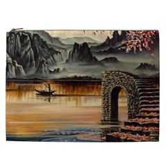 Japanese Lake Of Tranquility Cosmetic Bag (xxl)  by ArtByThree