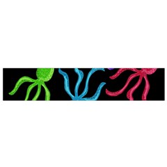 Colorful Octopuses Pattern Flano Scarf (small) by Valentinaart