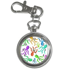 Octopuses Pattern Key Chain Watches by Valentinaart