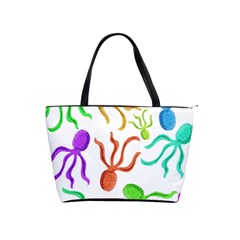 Octopuses Pattern Shoulder Handbags by Valentinaart