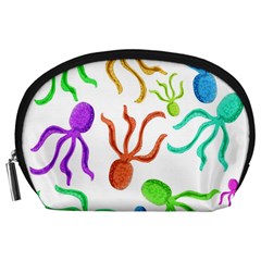 Octopuses Pattern Accessory Pouches (large)  by Valentinaart