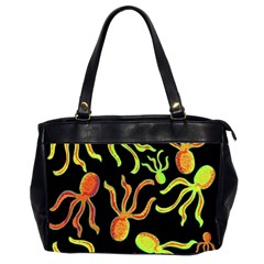 Octopuses Pattern 2 Office Handbags (2 Sides)  by Valentinaart