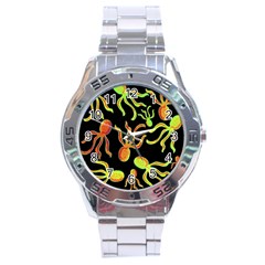 Octopuses Pattern 2 Stainless Steel Analogue Watch