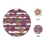 Simple decorative pattern Playing Cards (Round)  Front