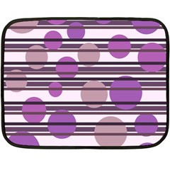 Purple Simple Pattern Double Sided Fleece Blanket (mini) 