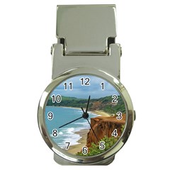 Aerial Seascape Scene Pipa Brazil Money Clip Watches by dflcprints