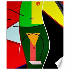 Abstract Lady Canvas 8  X 10  by Valentinaart