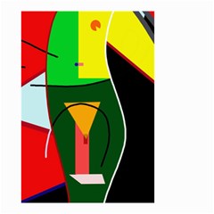 Abstract Lady Small Garden Flag (two Sides)