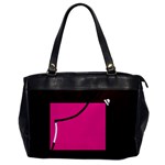 Pink square  Office Handbags Front