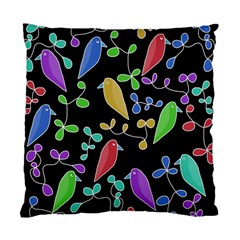 Birds And Flowers 2 Standard Cushion Case (one Side) by Valentinaart