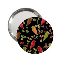 Flowers And Birds  2 25  Handbag Mirrors