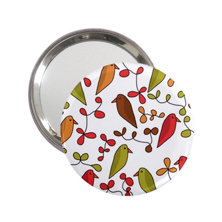 Birds and flowers 3 2.25  Handbag Mirrors