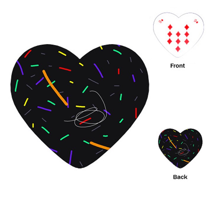 Colorful beauty Playing Cards (Heart) 