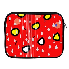 Rainy Day - Red Apple Ipad 2/3/4 Zipper Cases by Moma