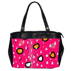 Rainy Day - Pink Office Handbags (2 Sides)  by Moma