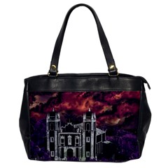Fantasy Tropical Cityscape Aerial View Office Handbags by dflcprints