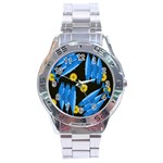 Mackerel meal Stainless Steel Analogue Watch Front