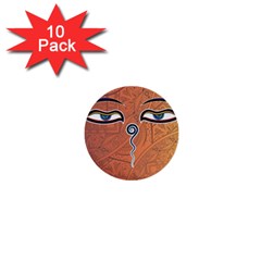 Face Eye 1  Mini Buttons (10 pack) 