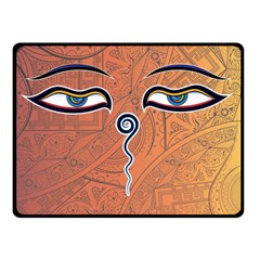 Face Eye Double Sided Fleece Blanket (Small) 