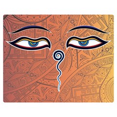 Face Eye Double Sided Flano Blanket (Medium) 