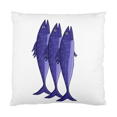 Mackerel  - Purple Standard Cushion Case (one Side) by Valentinaart