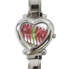 Mackerel Military 2 Heart Italian Charm Watch by Valentinaart