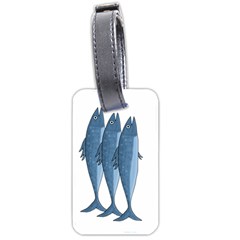 Mackerel Luggage Tags (two Sides) by Valentinaart