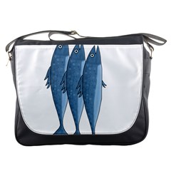 Mackerel Messenger Bags by Valentinaart