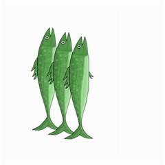 Mackerel - Green Large Garden Flag (two Sides) by Valentinaart