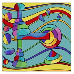 Abstract Machine Large Satin Scarf (square) by Valentinaart