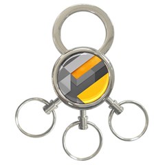 Marshmallow Yellow 3-Ring Key Chains