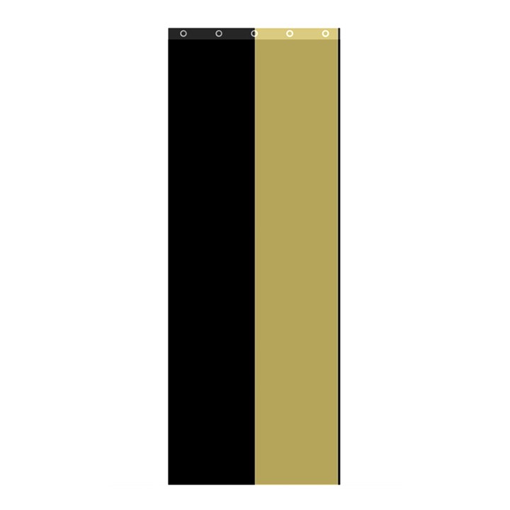 Black Brown Gold White Stripes Elegant Festive Stripe Pattern Shower Curtain 48  x 72  (Small) 