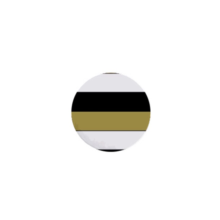 Black Brown Gold White Horizontal Stripes Elegant 8000 Sv Festive Stripe 1  Mini Magnets