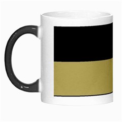 Black Brown Gold White Horizontal Stripes Elegant 8000 Sv Festive Stripe Morph Mugs by yoursparklingshop