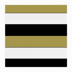 Black Brown Gold White Horizontal Stripes Elegant 8000 Sv Festive Stripe Medium Glasses Cloth