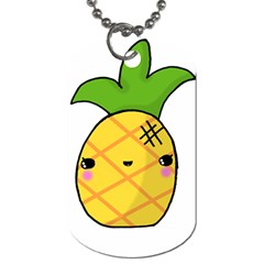 Kawaii Pineapple Dog Tag (one Side) by CuteKawaii1982