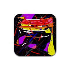 Revolution Rubber Square Coaster (4 Pack)  by Valentinaart