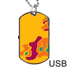 Colorful creativity Dog Tag USB Flash (Two Sides) 