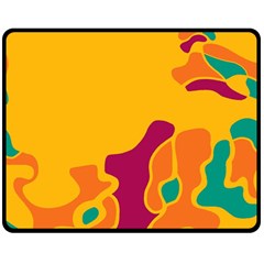 Colorful creativity Double Sided Fleece Blanket (Medium) 