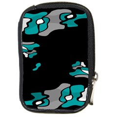 Cyan Creativity Compact Camera Cases by Valentinaart