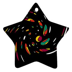 Colorful Twist Ornament (star)  by Valentinaart