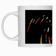 Colorful Twist White Mugs by Valentinaart