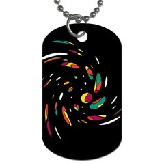 Colorful Twist Dog Tag (two Sides) by Valentinaart